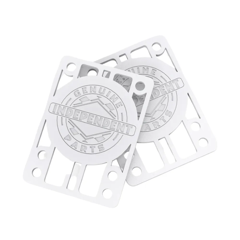 Independent White 1/8 Skateboard Riser Pads