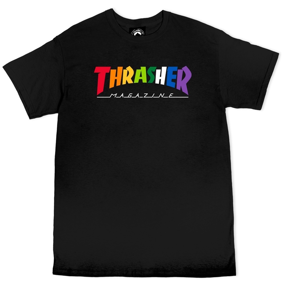 Thrasher Skate Rainbow Mag Black T-Shirt