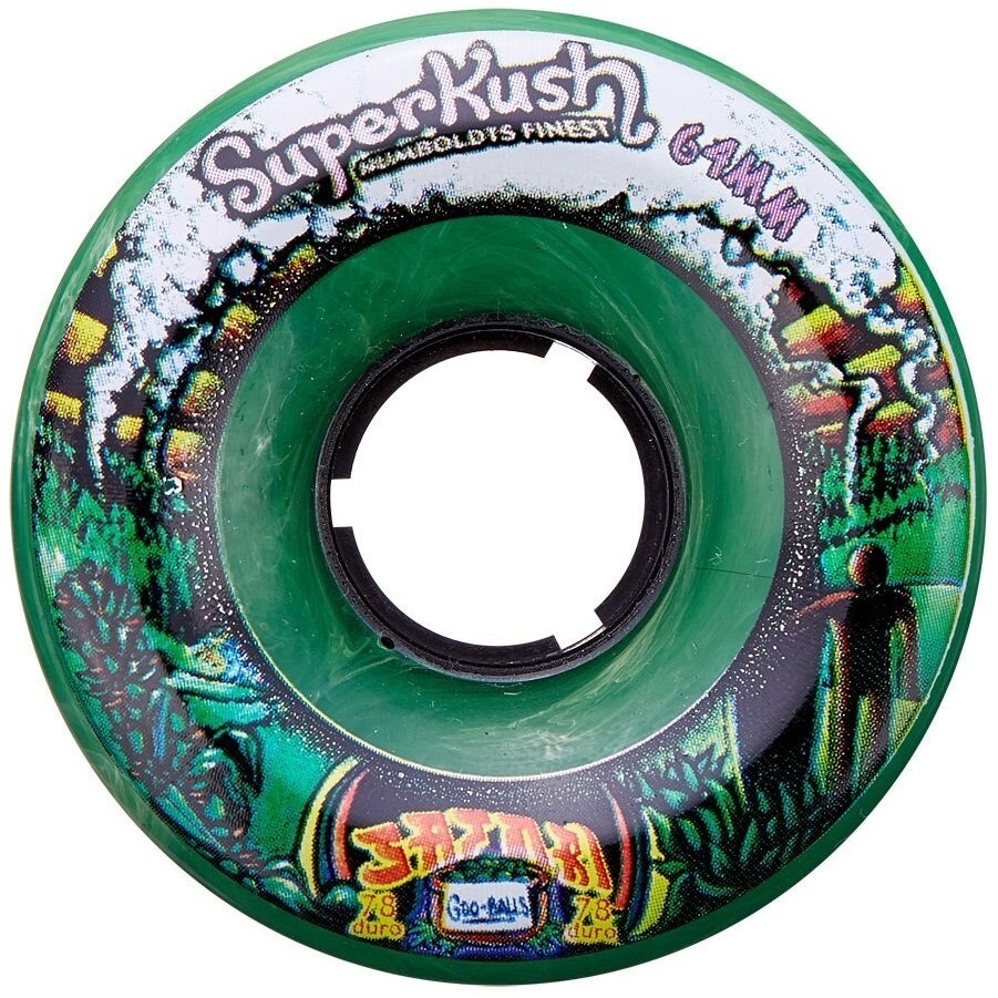 Satori Classic Goo Balls Smokey Urethane Super Kush 78A 64mm Skateboard Wheels