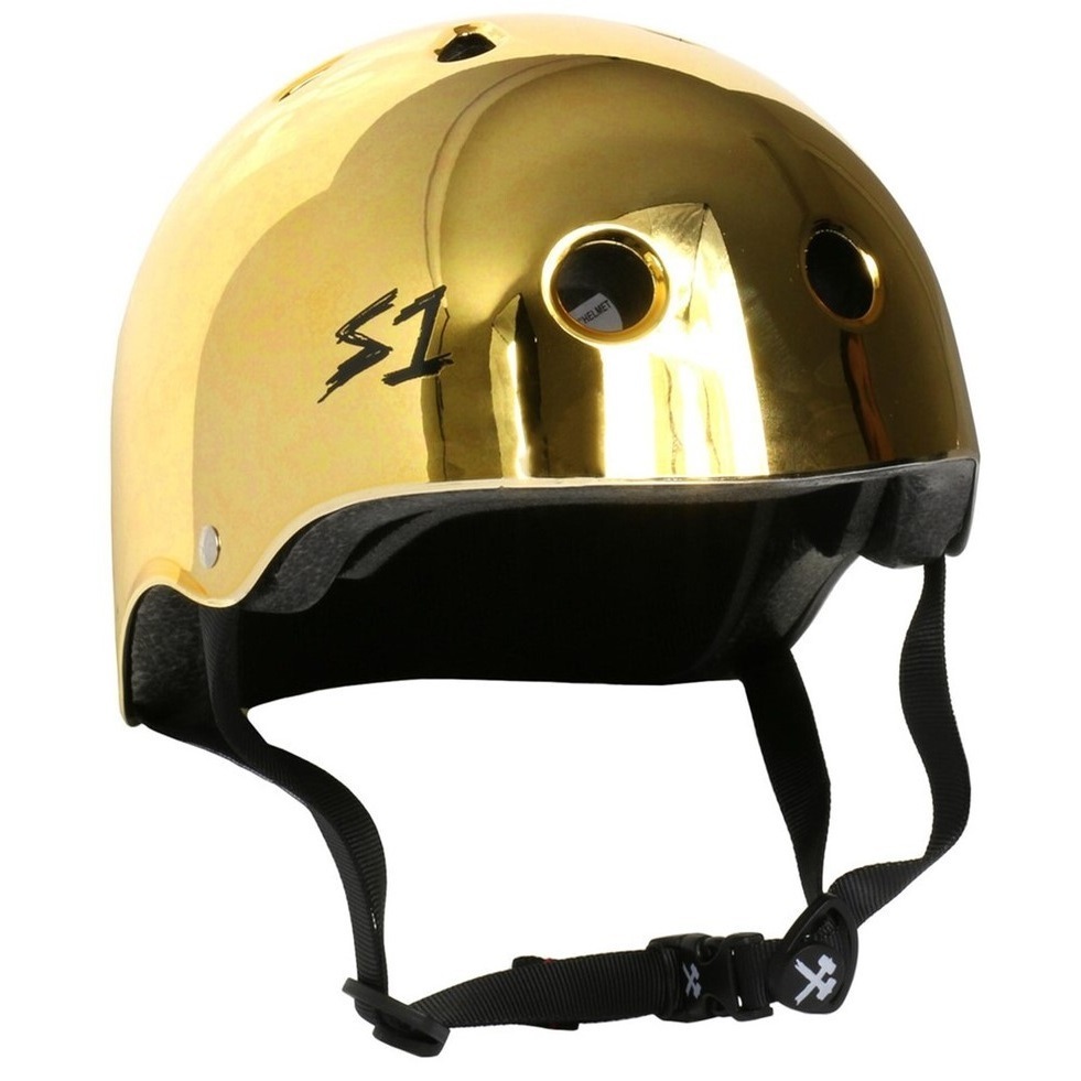 S1 S-One Lifer Certified Gold Mirror Helmet [Size: XS]