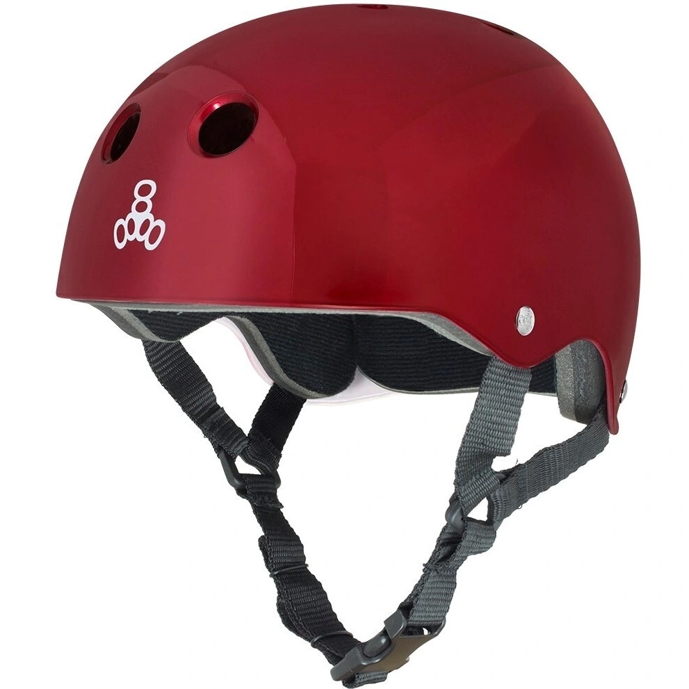 Triple 8 Brainsaver Sweatsaver Red Metallic Helmet [Size: S]