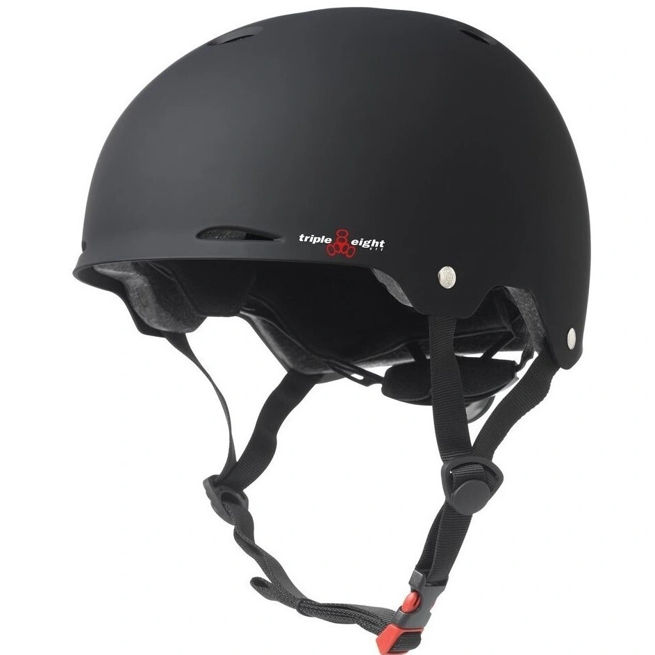 Triple 8 Certified Gotham Black Rubber Helmet [Size: XS-S]