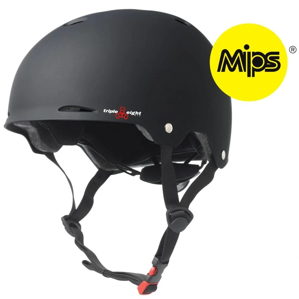 Triple 8 Gotham MIPS Black Rubber Helmet [Size: XS-S]