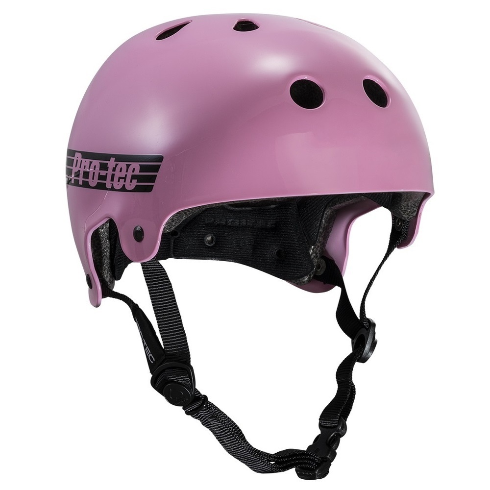 Protec Old School Certified Gloss Pink Helmet