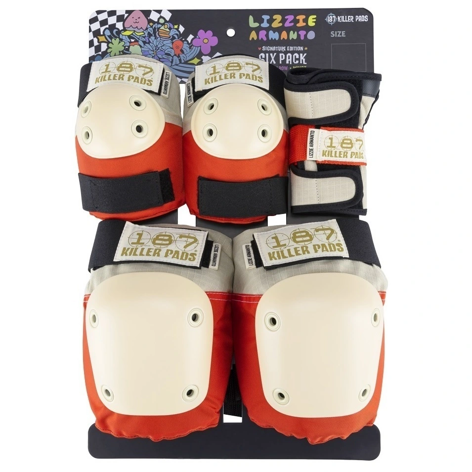 187 Six Pack Lizzie Orange Pad Set [Size: XS]