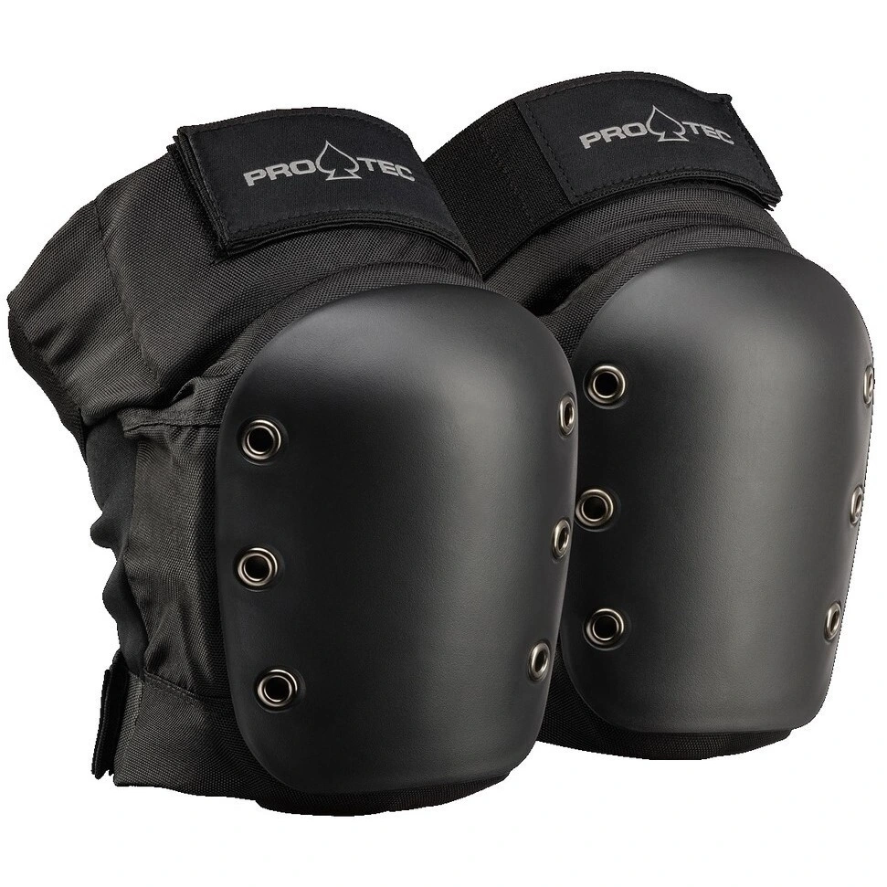 Protec Street Black Protective Knee Pads [Size: Y]