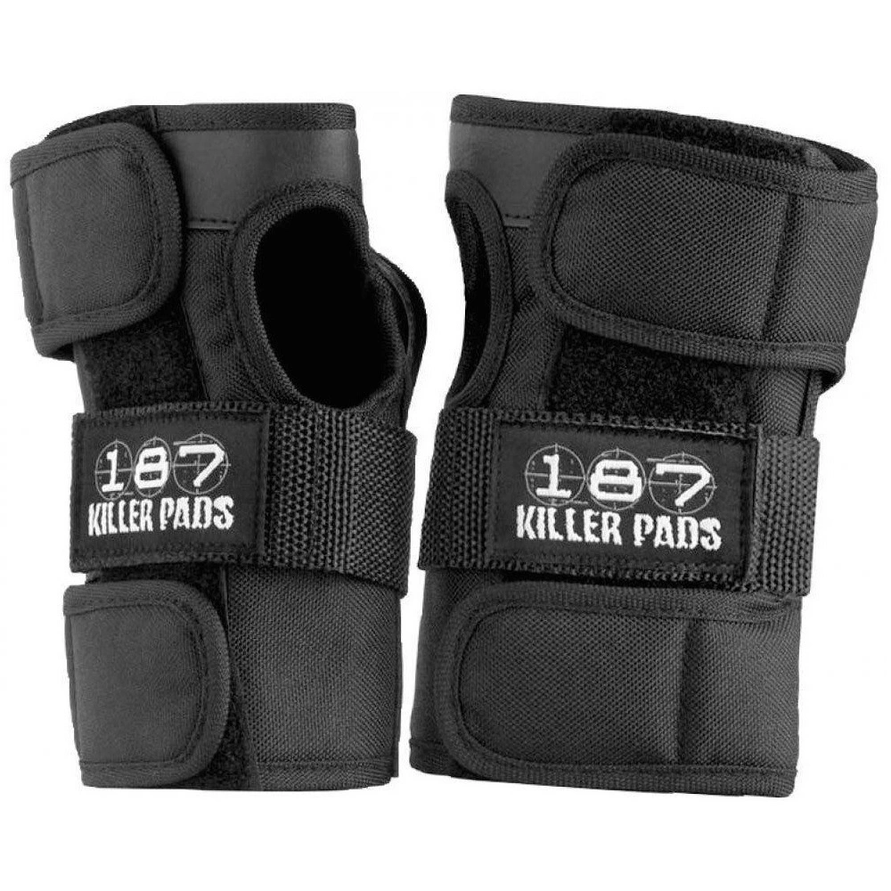 187 Black Wrist Guards [Size: JR]