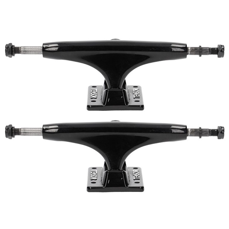 Tensor Alloys Black Set Of 2 Skateboard Trucks [Size: Tensor 5.0]