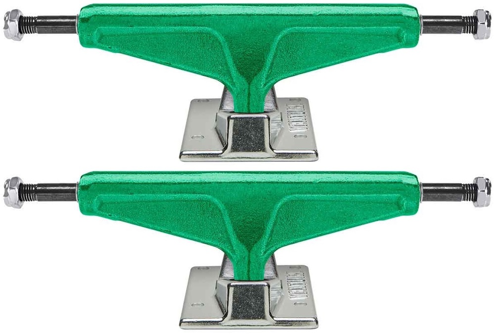 Venture Skateboard Trucks Hi Hollow Anodized Green Set Of 2 Trucks [Size: 5.25]