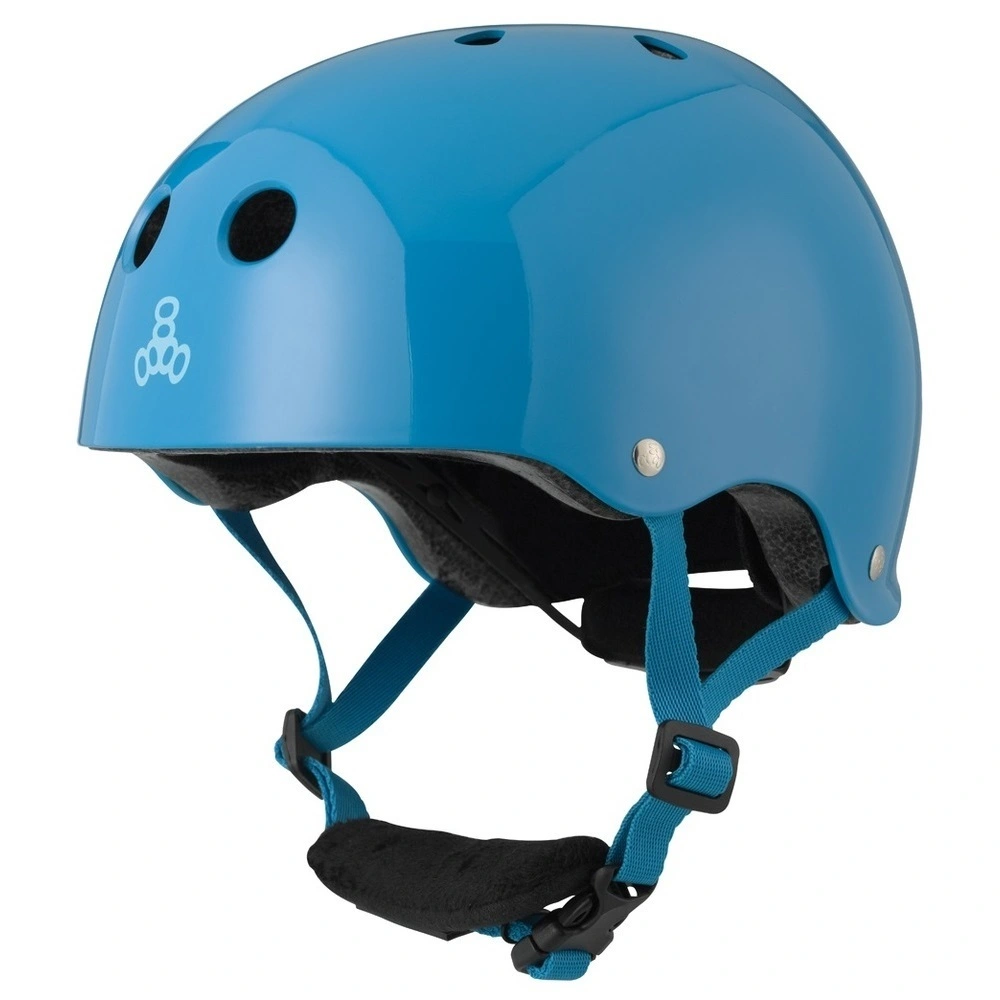 Triple 8 Lil 8 Certified Blue Gloss Youth Helmet [Size: Y]