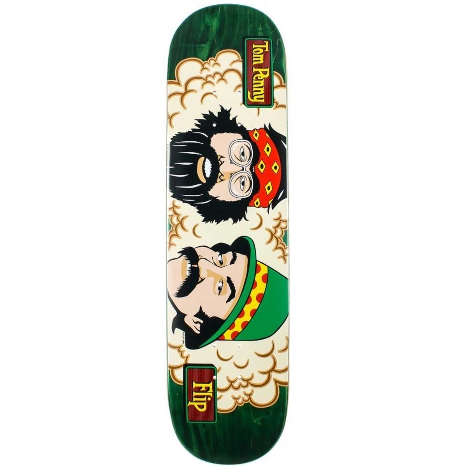 Flip Toms Friends Stain Green 8.25 Skateboard Deck