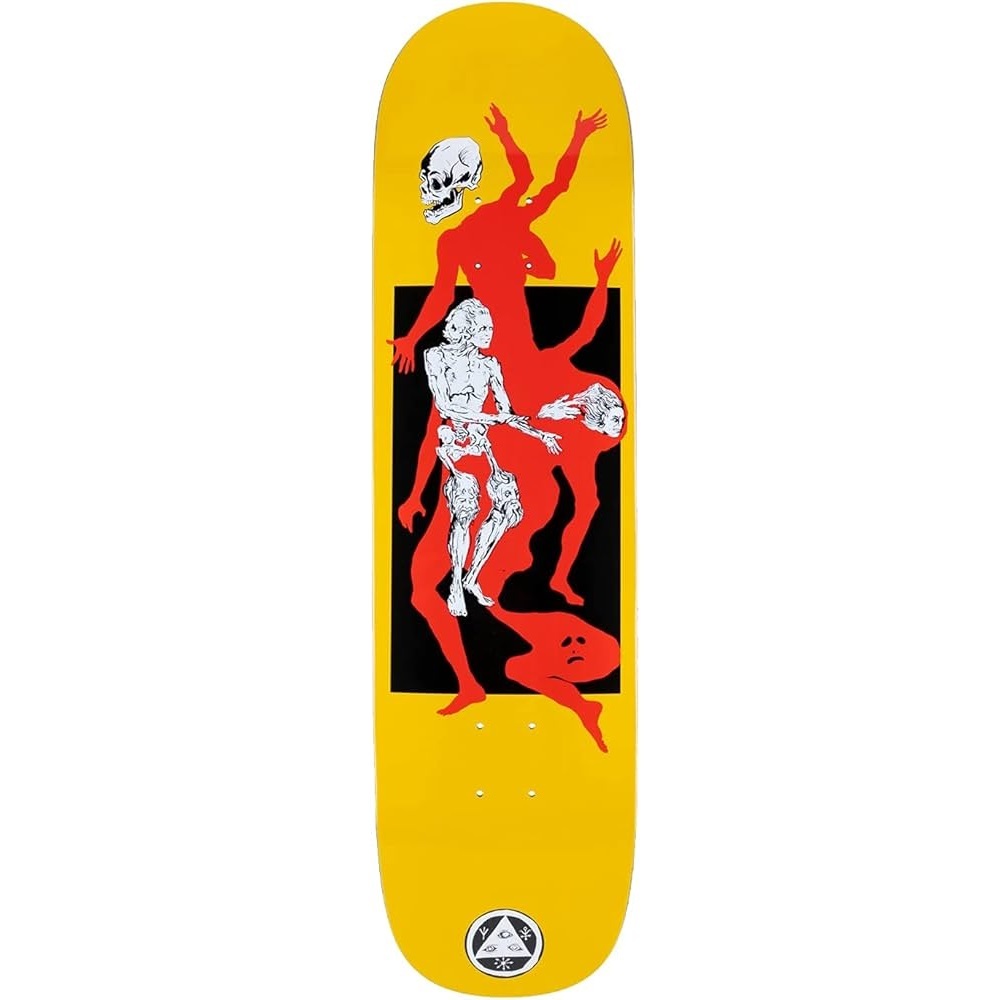 Welcome The Magician On Big Bunyip Yellow 8.5 Skateboard Deck