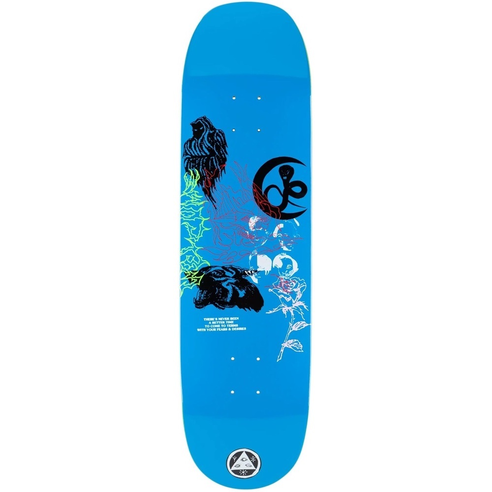 Welcome Flash On Moontrimmer 2.0 Blue 8.5 Skateboard Deck