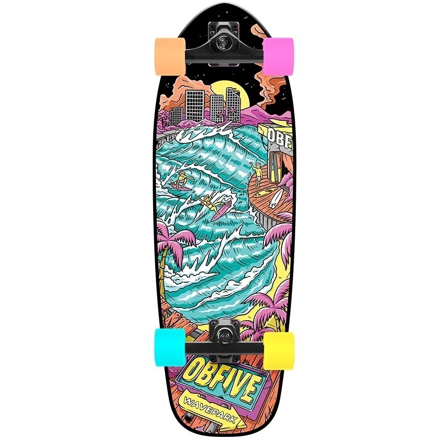 Obfive Wave Park Hyper Grom 28 Surfskate Skateboard