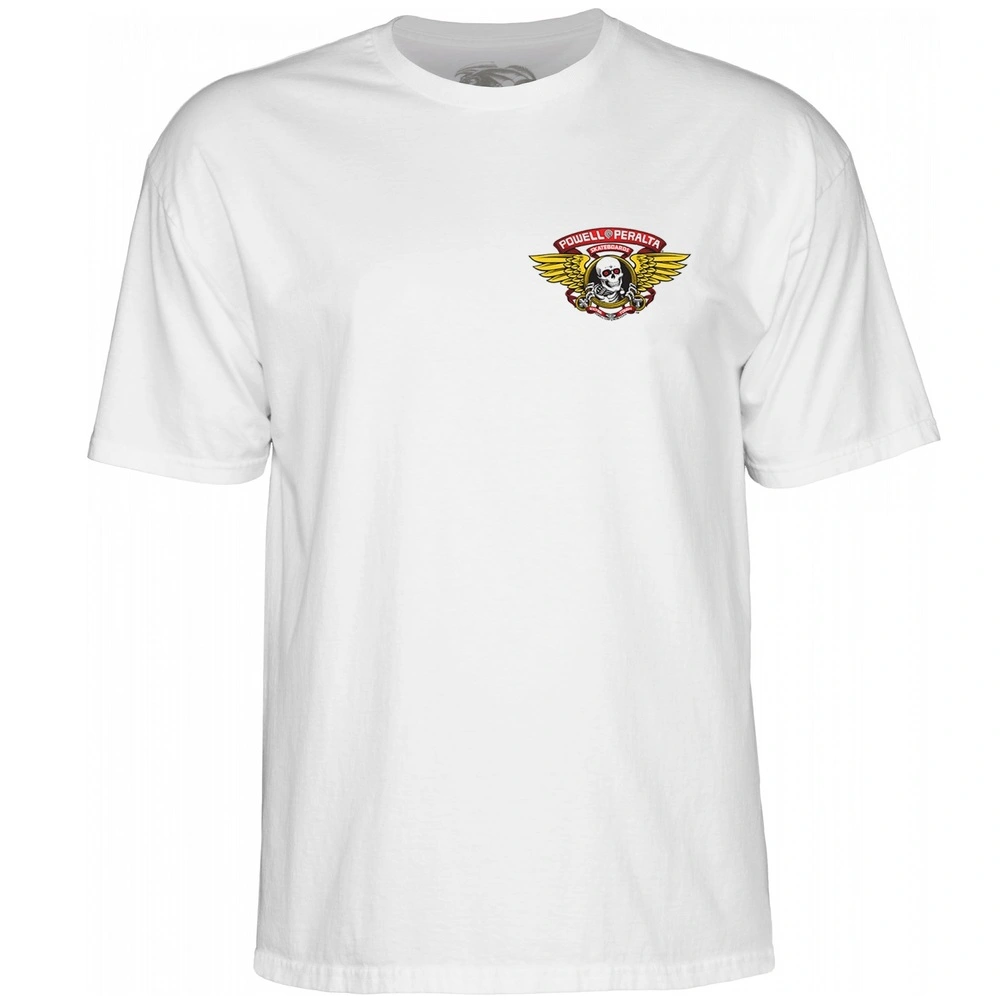 Powell Peralta Winged Ripper White T-Shirt [Size: L]