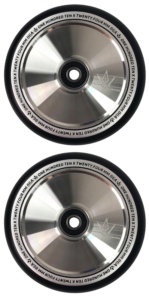 Envy 110mm Hollow Core Scooter Wheels Set Of 2 Polished V2