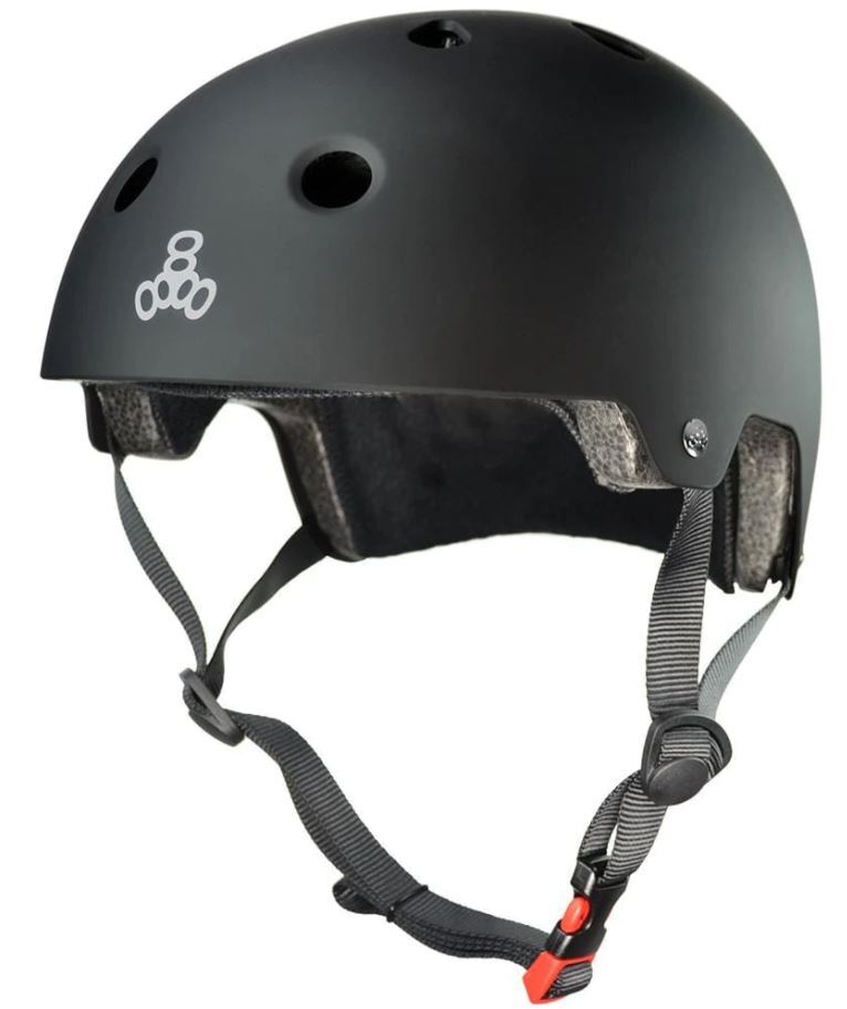 Triple 8 Dual Certified Helmet Matte Black [Size: XS-S]