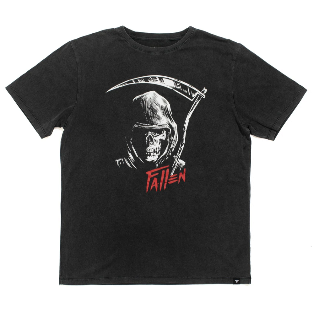 Fallen Trooper Chris Cole Black Enzymatic Wash T-Shirt [Size: S]