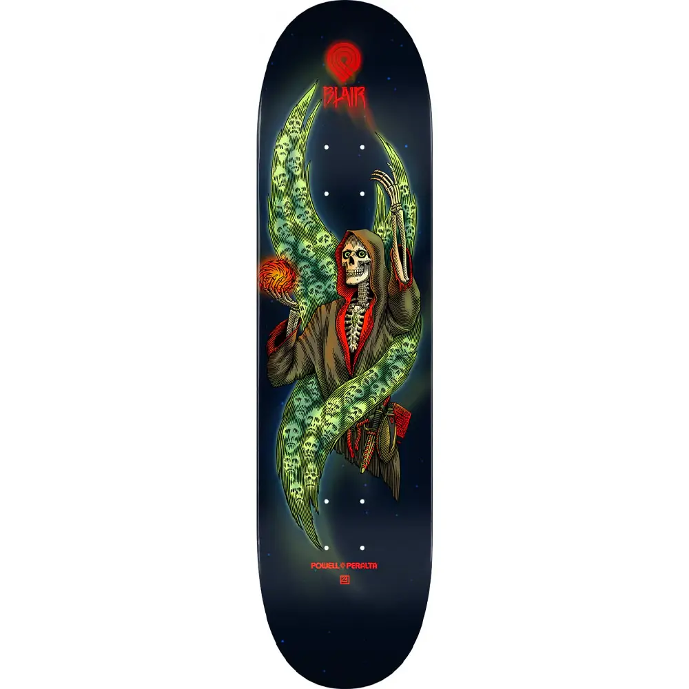 Powell Peralta Charlie Blair Necromancer 8.25 Skateboard Deck