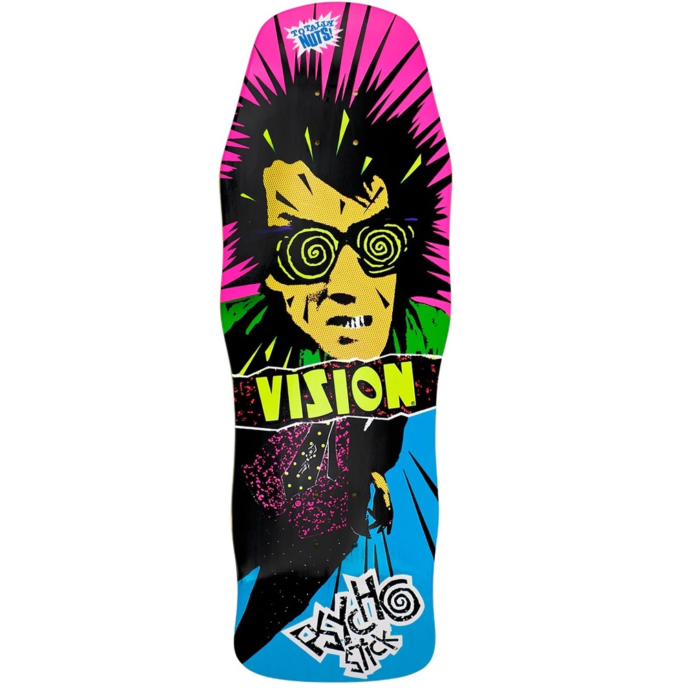 Vision Original Psycho Stick Reissue Blue Skateboard Deck