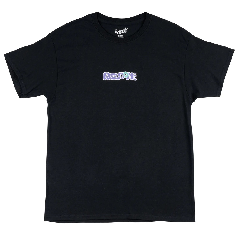 Welcome Skateboards Beauty Black T-Shirt [Size: S]