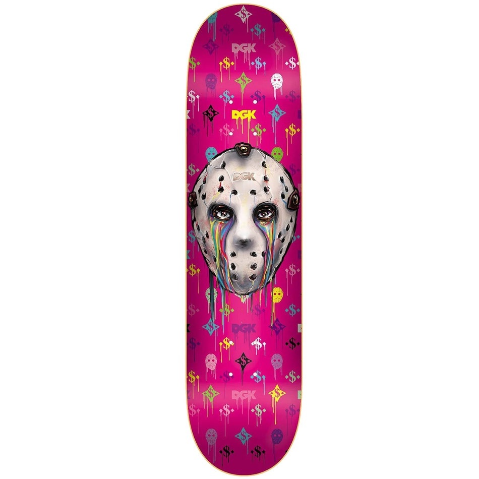 Dgk Monogram Team Drip Pink 8.06 Skateboard Deck