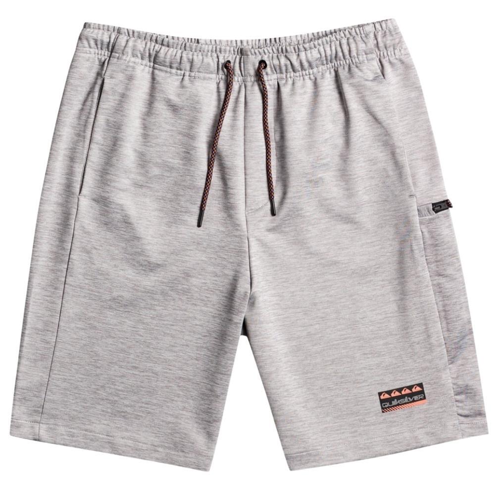 Quiksilver Knit Training Light Grey Heather 18" Shorts [Size: M]