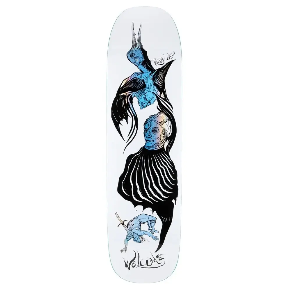 Welcome Isobel On Stonecipher White Prism Foil 8.64 Skateboard Deck