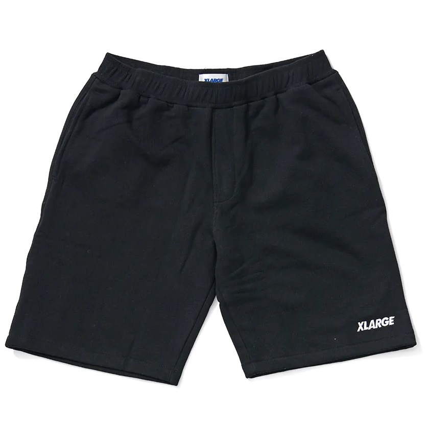 XLarge Text Black Sweat Shorts