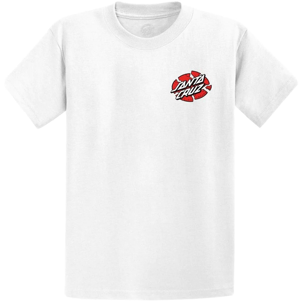 Santa Cruz Meek SC Slasher White Youth T-Shirt [Size: 8]