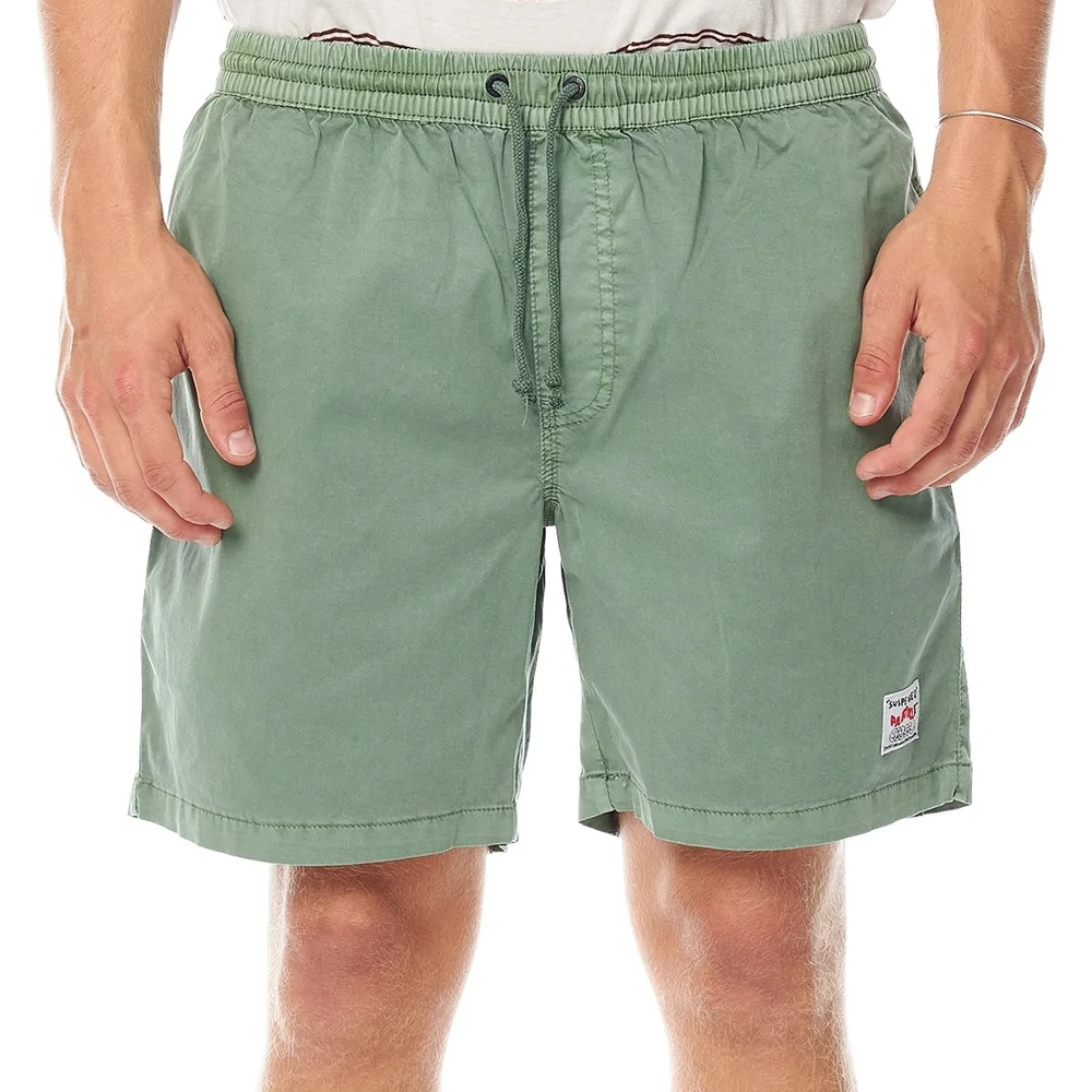 Misfit Pigment Suspended Hunter Green Shorts [Size: S]