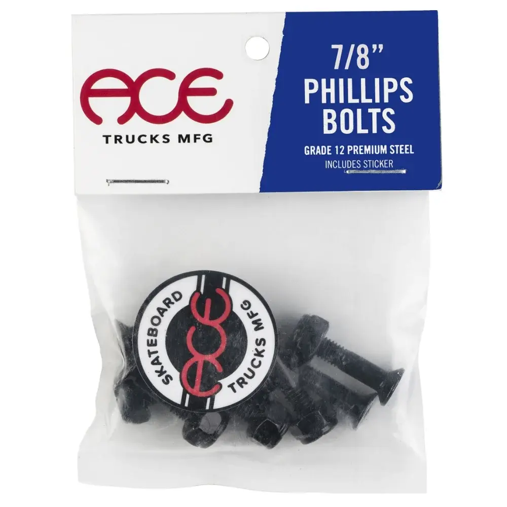 Ace Trucks 7/8" Black Phillips Hardware