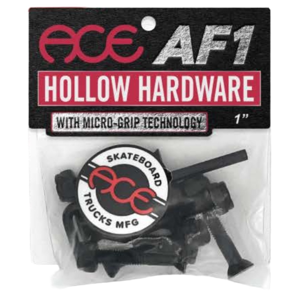 Ace Trucks AF1 Hollow Grippers Black 7/8" Allen Hardware