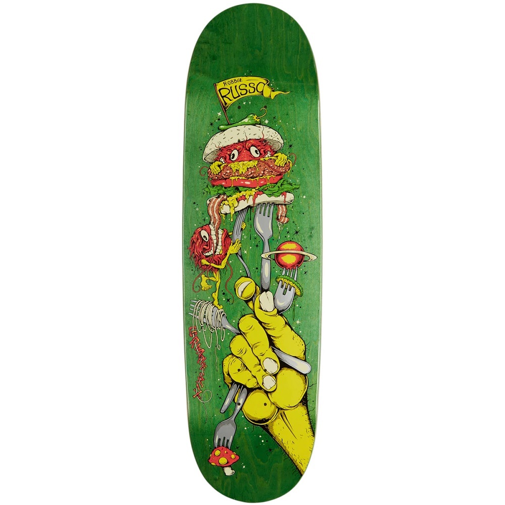 Anti Hero Russo Cookin With Grimple Green 8.75 Skateboard Deck