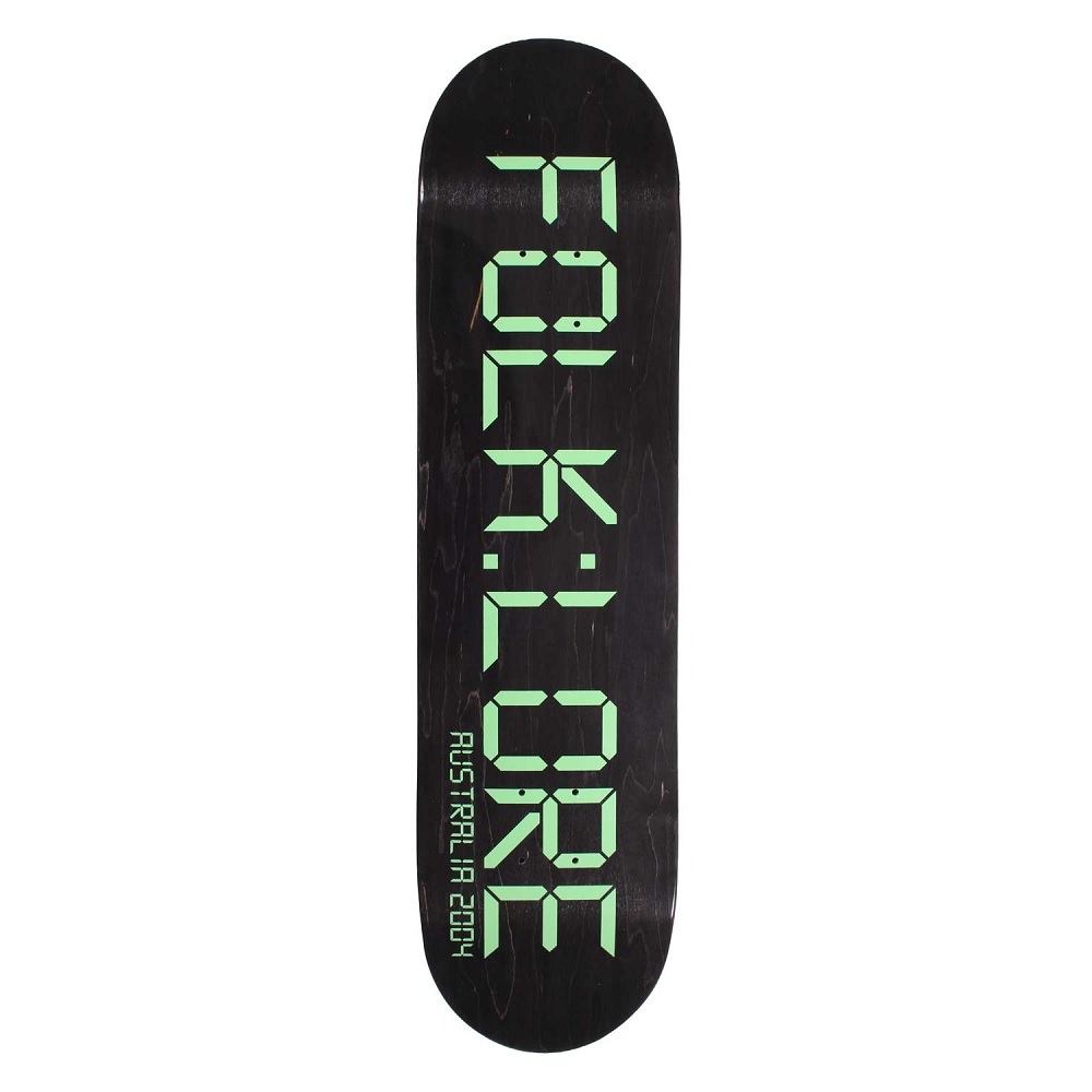 Folklore Warm Press Clock Green 8.125 Skateboard Deck