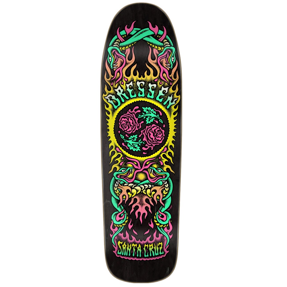 Santa Cruz Dressen Rose Crew Two Shaped 9.31 Skateboard Deck