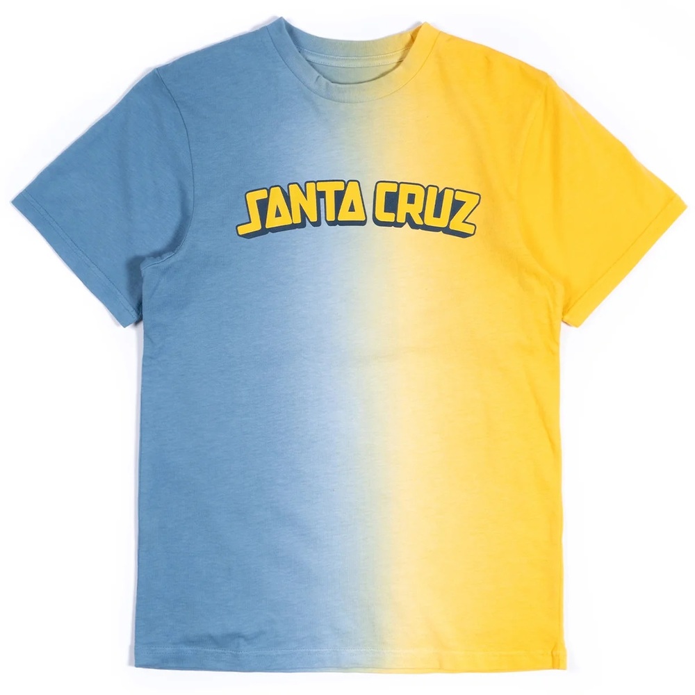 Santa Cruz College Arch Shadow Blue Yellow Youth T-Shirt [Size: 8]