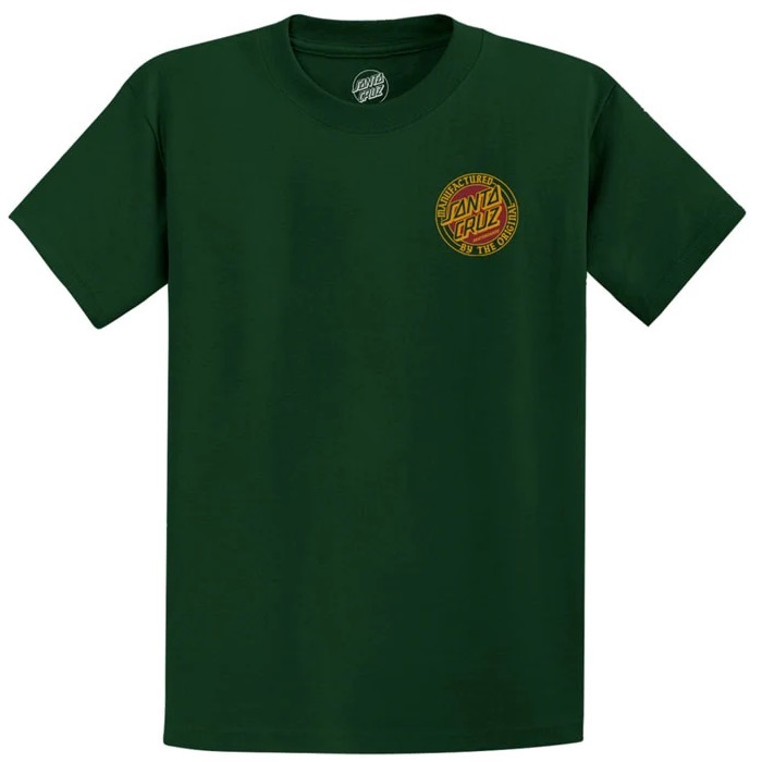 Santa Cruz MFG Club Dot Green T-Shirt [Size: S]