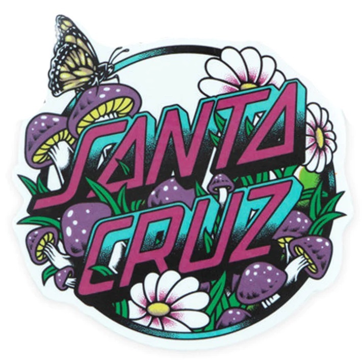 Santa Cruz Mushroom Monarch Dot Sticker