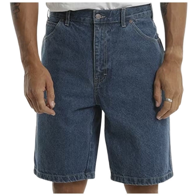 Dickies Relaxed Fit Carpenter Denim SDX200 Stone Washed Indigo 11" Shorts [Size: 28]