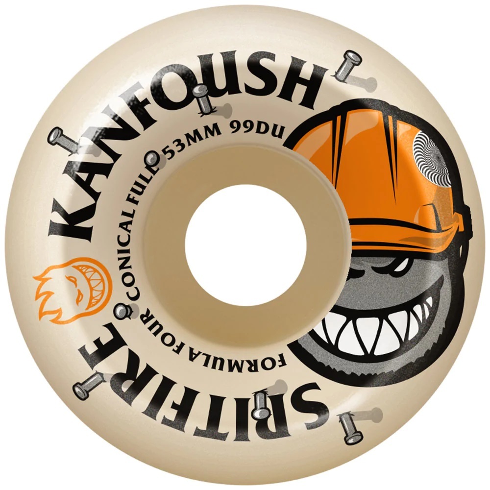 Spitfire Overtime Kanfoush Conical Full F4 99D 53mm Skateboard Wheels