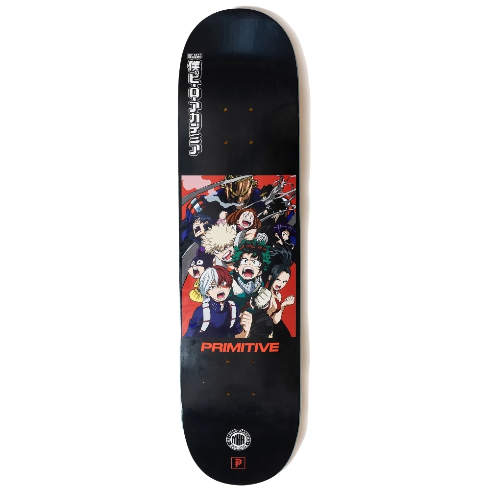 Primitive X My Hero Academia Black 8.0 Skateboard Deck