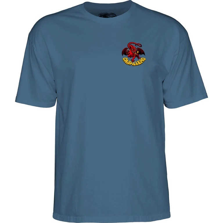 Powell Peralta Cab Dragon II Indigo Blue T-Shirt [Size: L]