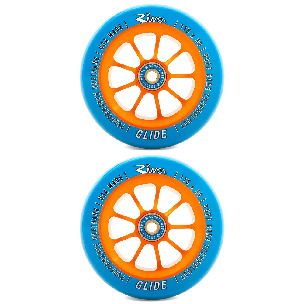 River Fireset Glides 115mm Set Of 2 Scooter Wheels