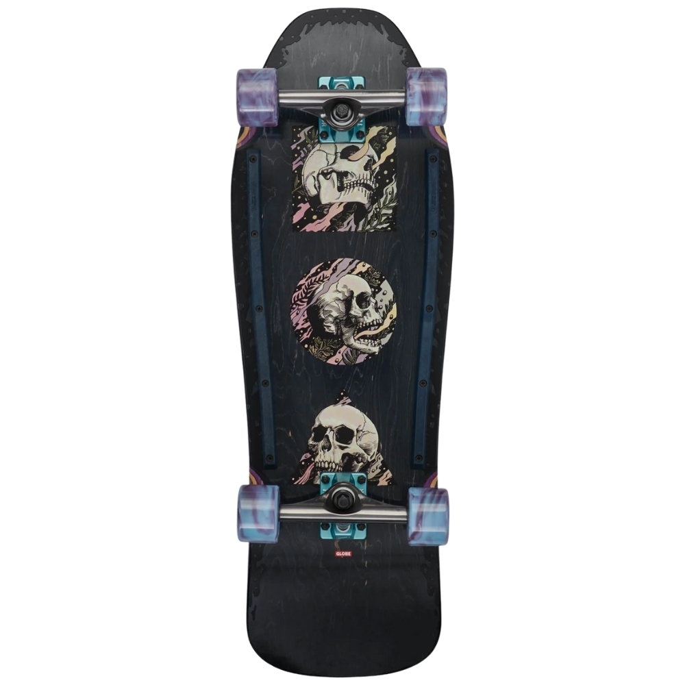 Globe Phantom Black Maple Skull Stack Cruiser Skateboard