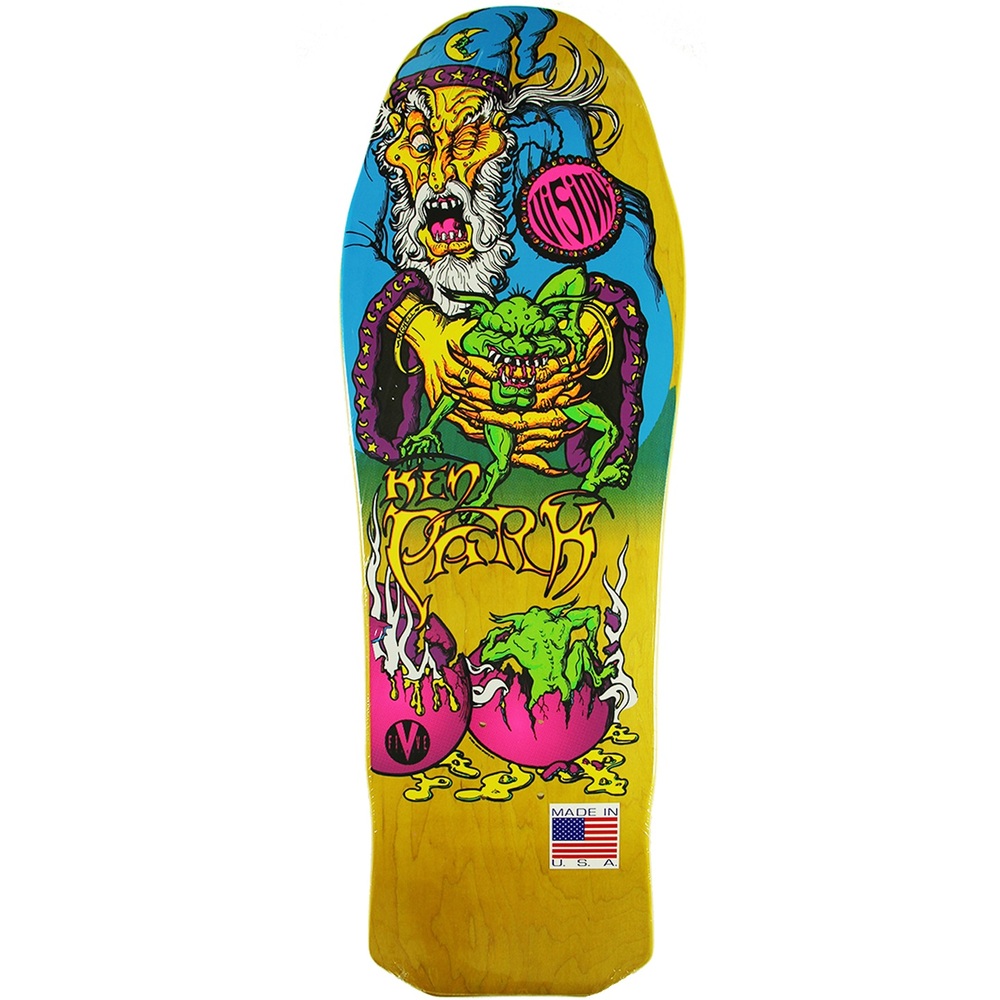 Vision Ken Park Wizard Yellow Skateboard Deck