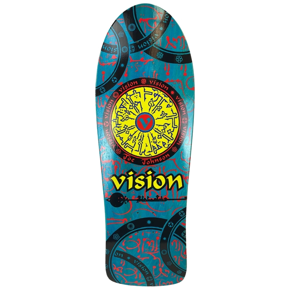 Vision Joe Johnson Hieroglyphics Turquoise Skateboard Deck