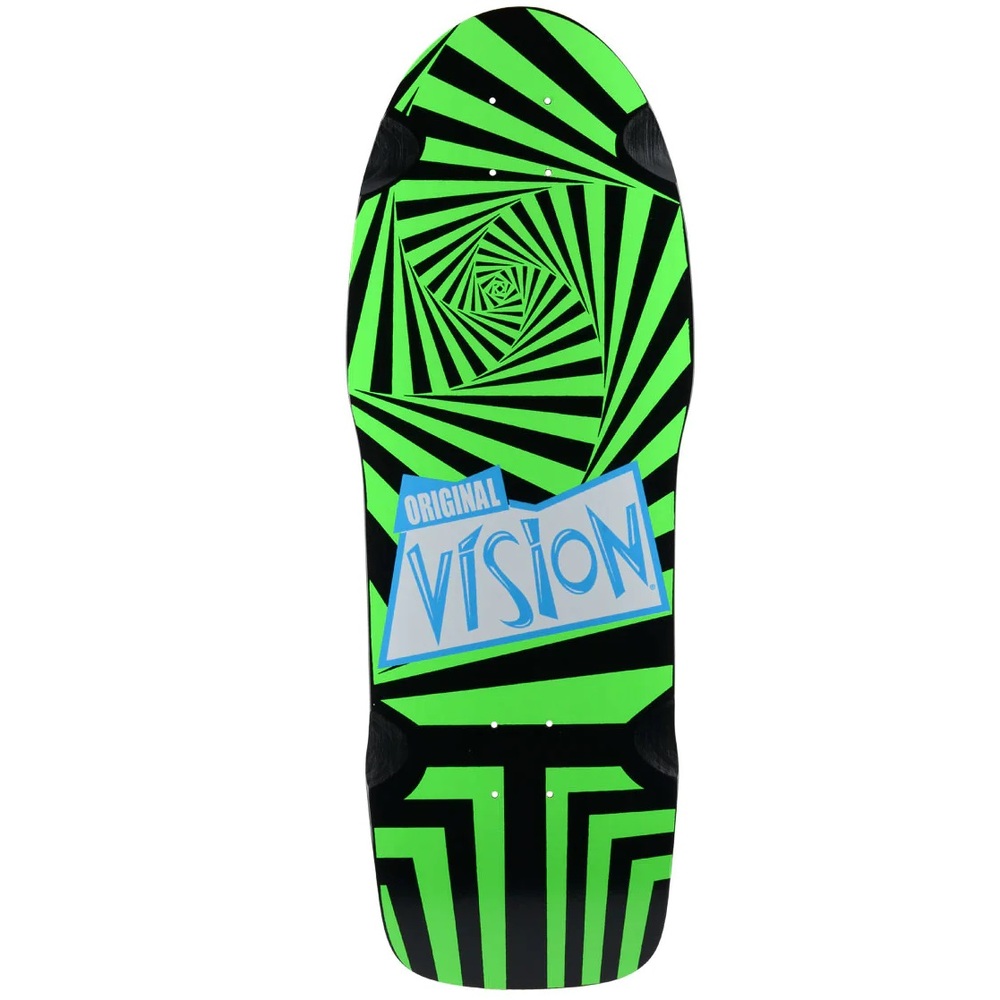 Vision Original Black Green Skateboard Deck