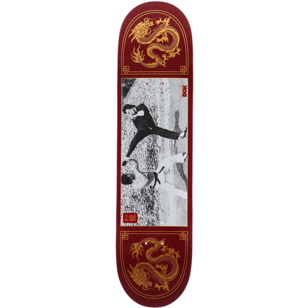 Dgk Double Dragon Burgundy 8.38 Skateboard Deck