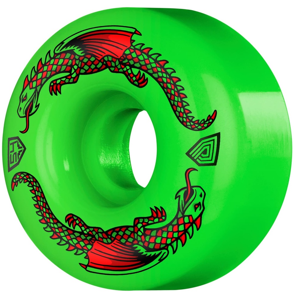 Powell Peralta Dragon Formula Green 93A 54mm x 34mm Skateboard Wheels